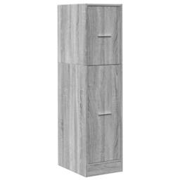 Berkfield Home Apothecary Cabinet Grey Sonoma 30x41x118 cm Engineered Wood - Size: 30 x 41 x 118 cm - thumbnail 3