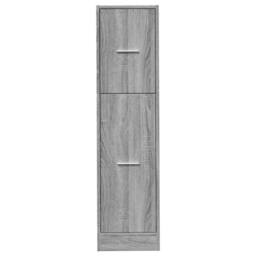 Berkfield Home Apothecary Cabinet Grey Sonoma 30x41x118 cm Engineered Wood - Size: 30 x 41 x 118 cm - thumbnail 5