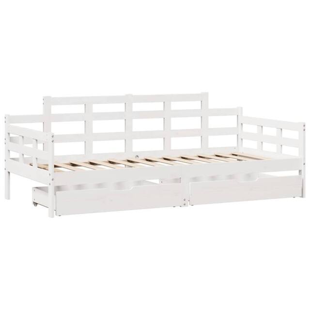 Berkfield Home Practical Daybed with Drawers without Mattress White 80x200 cm So - image 1