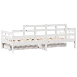 Berkfield Home Practical Daybed with Drawers without Mattress White 80x200 cm So - thumbnail 6