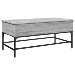 Berkfield Home Decorative Coffee Table Grey Sonoma 100x50x45 cm Engineered Wood - Size: 100 x 50 x 45 cm - thumbnail 7