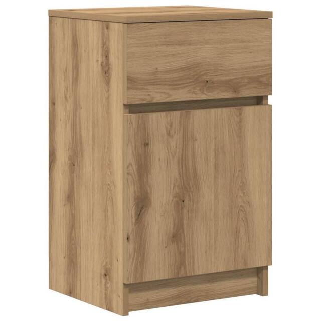 Berkfield Home Bedside Cabinet Artisan Oak 39x35x65 cm Engineered Wood - Size: 39 x 35 x 65 cm - image 1
