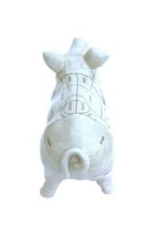 KDMD Ceramic Pig Ornament 32cm in Off-White - thumbnail 3