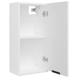 Berkfield Home Wall-mounted Bathroom Cabinet White 32x20x67 cm - Size: 32 x 20 x 67 cm - thumbnail 8