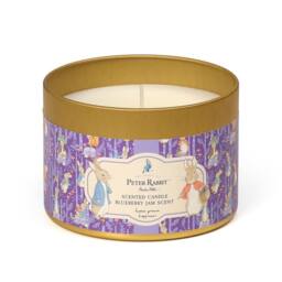 Peter Rabbit Blueberry Jam Scented Tin Candle 1 Wick 25hr Burn in Purple - Size: Small - thumbnail 2