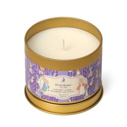 Peter Rabbit Blueberry Jam Scented Tin Candle 1 Wick 25hr Burn in Purple - Size: Small - thumbnail 4