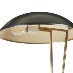 Wyld and Coco Marble Base Table Lamp - Black Iron Shade Gold Legs - thumbnail 5