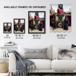 Artery8 Giorgione Madonna & Child St Francis St Nicasius Framed Art Print - Size: A4 - thumbnail 3