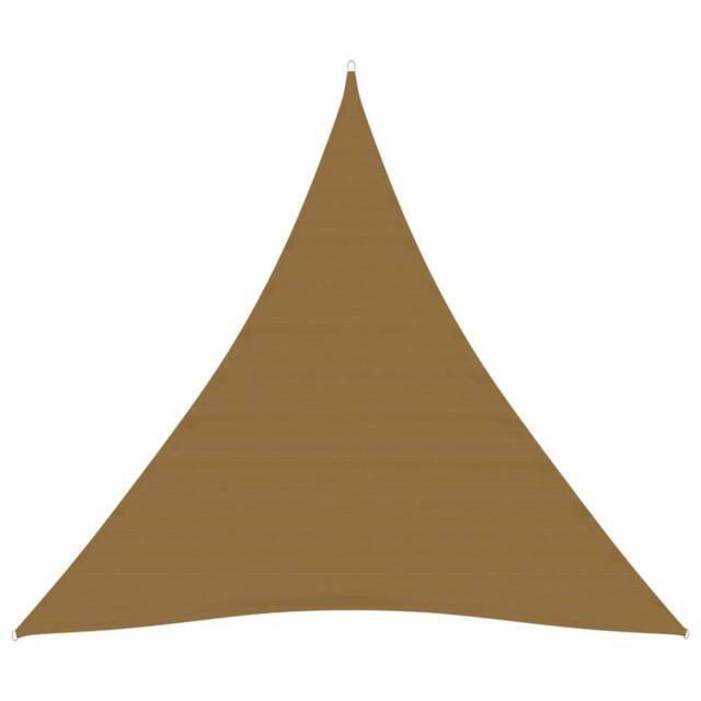 Berkfield Home Sunshade Sail 160 g/m ² Taupe 3x3x3 m HDPE in Beige - image 1