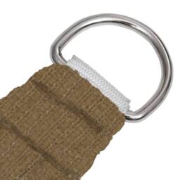 Berkfield Home Sunshade Sail 160 g/m ² Taupe 3x3x3 m HDPE in Beige - thumbnail 4