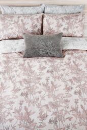 Nalu Nicole Scherzinger 'Okika' Cotton Duvet Cover Set in Pink - Size: Super King - thumbnail 4