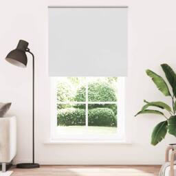 Berkfield Home Roller Blind Blackout White 140x230 cm Fabric Width 136.6 cm Polyester - thumbnail 1