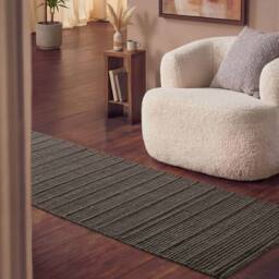 THE RUGS Ted Baker Camden Wool Parker Rug Handwoven Striped Living Room in Brown - Size: 160 cm x 230 cm - thumbnail 5