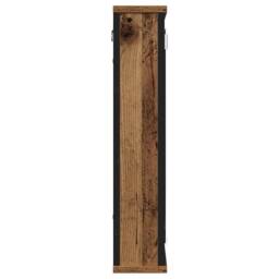 Berkfield Home Bathroom Mirror Cabinet Old Wood 42x12x60 cm Engineered Wood in Brown - Size: 42 x 12 x 60 cm - thumbnail 5
