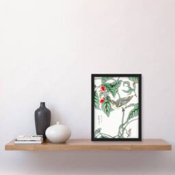 Artery8 Numata Kashu Framed Wall Art Print Tree Creeper & Pea Japan - Size: A4 - thumbnail 2