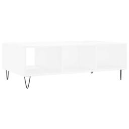Berkfield Home Coffee Table White 104x60x35 cm Engineered Wood - Size: 104 x 60 x 35 cm - thumbnail 8