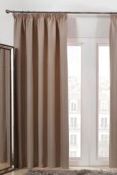 Pair of Ready Made Thermal Pencil Pleat Blackout Curtains