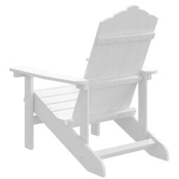 Berkfield Home Garden Adirondack Chair HDPE White - thumbnail 5