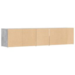 Berkfield Home Corner Cabinet Concrete Grey 200x40x45 cm Engineered Wood - Size: 200 x 40 x 45 cm - thumbnail 6