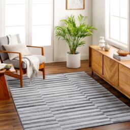 Livabliss San Francisco-Modern Pink Grey Green Burgundy Black Graphic Living Rug - Size: 160 cm x 215 cm - thumbnail 1