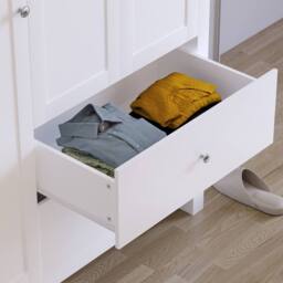 HD Designs Arlington 3 Door 2 Drawer Wardrobe 1800 x 1090 x 520 mm in White - thumbnail 7