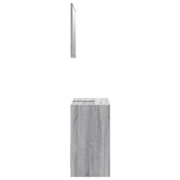 Berkfield Home 2 Piece Bathroom Furniture Set Grey Sonoma Engineered Wood - thumbnail 6