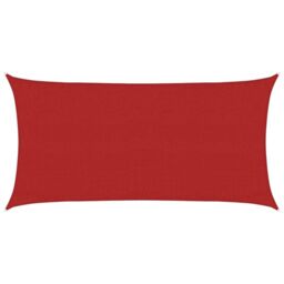 Berkfield Home Sunshade Sail 160 g/m¬≤ Red 3x6 m HDPE - thumbnail 2