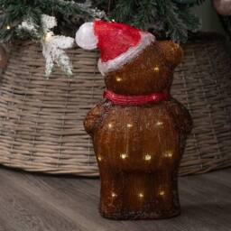 Samuel Alexander 34cm Battery Operated Light up Christmas Ice Teddy with White LEDs - thumbnail 5