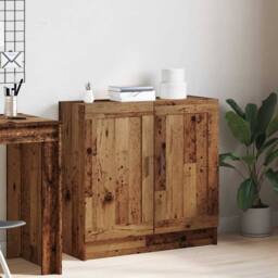 Berkfield Home Classic Book Cabinet Old Wood 82.5x30.5x80 cm Engineered Wood in Brown - thumbnail 1