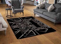 Benjamin Tate Design Geometric Art Rug in Natural - Size: Large - thumbnail 2