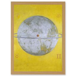 Artery8 Painting Abstract Hilma Af Klint 1915 The Dove Nr 12 13 Artwork Framed Wall Art Print A4 in Light Oak - thumbnail 1