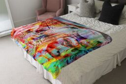 Benjamin Tate Design Battle Of Britain Head Blanket in Natural - Size: 120 cm x 150 cm - thumbnail 3