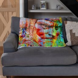 Benjamin Tate Design Battle Of Britain Head Blanket in Natural - Size: 120 cm x 150 cm - thumbnail 2