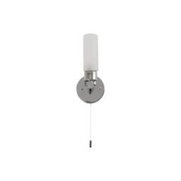 First Choice Lighting Set of 2 Polished Chrome IP44 Bathroom Pull Cord Wall Lights in Silver - thumbnail 4