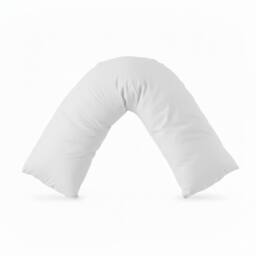 Snug City V Shape Pillowcase for Support Maternity Pillows Polycotton Easy Care in White - thumbnail 2