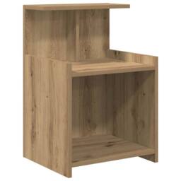 Berkfield Home Bed Cabinets - 2 pcs Artisan Oak, 40 x 35 x 60 cm, Made of Wood in Brown - Size: 40 x 35 x 60 cm - thumbnail 5