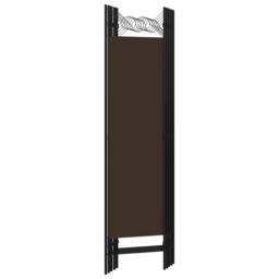 Berkfield Home 5-Panel Room Divider Brown 200x180 cm - thumbnail 4
