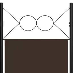 Berkfield Home 5-Panel Room Divider Brown 200x180 cm - thumbnail 5