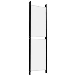Berkfield Home 4-Panel Room Divider White 200x180 cm Fabric - thumbnail 6