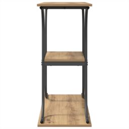 Berkfield Home Console Table Artisan oak 101 x 35 x 80.5 cm Engineered wood in Brown - thumbnail 6