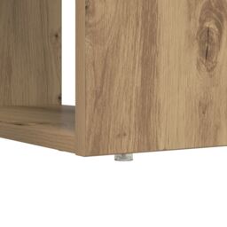 Berkfield Home Desk with Storage Artisan Oak 113x54x120 cm Engineered Wood - Size: 113 x 54 x 120 cm - thumbnail 8