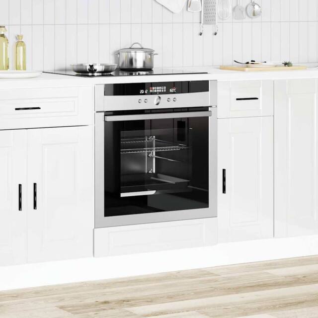 Berkfield Home Oven Cabinet¬†Porto High Gloss White Engineered Wood - image 1