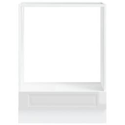 Berkfield Home Oven Cabinet¬†Porto High Gloss White Engineered Wood - thumbnail 4