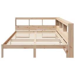 Berkfield Home Bookcase Bed without Mattress 160x200 cm Solid Wood Pine in Brown - thumbnail 5