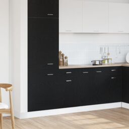 Berkfield Home Drawer Bottom Cabinet - Black Oak, 40x46x81.5 cm, Made of Engineered Wood - Size: 40x46x81.5 cm - thumbnail 1