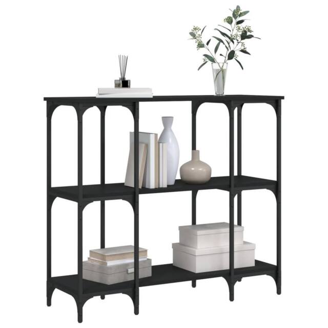 Berkfield Home Decorative Console Table Black 102x35x90 cm Engineered Wood - Size: 102 x 35 x 90 cm - image 1