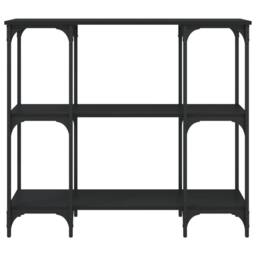 Berkfield Home Decorative Console Table Black 102x35x90 cm Engineered Wood - Size: 102 x 35 x 90 cm - thumbnail 4