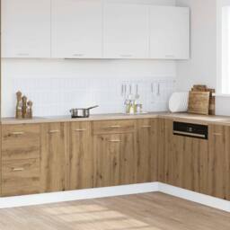 Berkfield Home Drawer Bottom Cabinet Lyon Artisan Oak 50x46x81.5 cm Engineered Wood in Brown - thumbnail 2