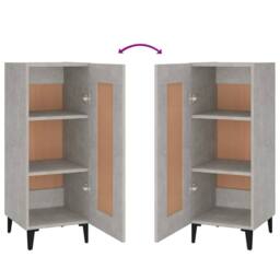 Berkfield Home Sideboard Concrete Grey 34.5x34x90 cm Engineered Wood - thumbnail 8
