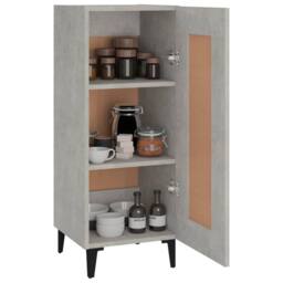 Berkfield Home Sideboard Concrete Grey 34.5x34x90 cm Engineered Wood - thumbnail 4